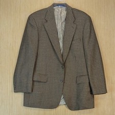 Chaps Ralph Lauren Mens 46T Brown Houndstooth 100 Wool Blazer Sport Coat Canada