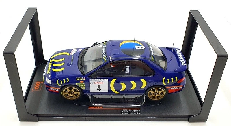 Ixo escala 1/18 18RMC063B.20 Subaru Impreza 555 #4 segundo 1995 McRAE Foto 4 de 4