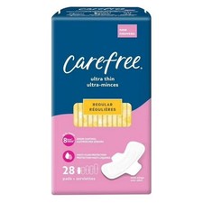 3 Pack Carefree Pads Ultra Thin - Regular - Wing - 28 count