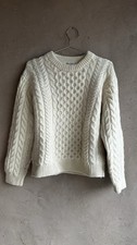 Vintage LL Bean Wool Sweater, Made In Ireland, Small