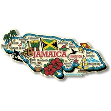 Jamaica Jumbo Country Magnet by Classic Magnets