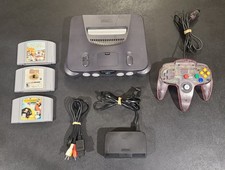Nintendo 64 N64 Console Bundle OEM Atomic Pur...