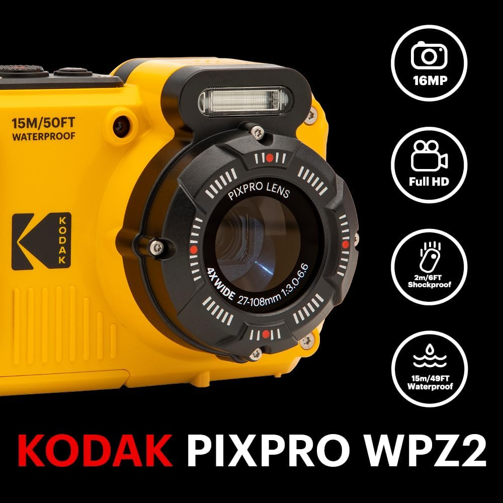 Kodak PIXPRO WPZ2 Waterproof Rugged Digital Camera for sale online