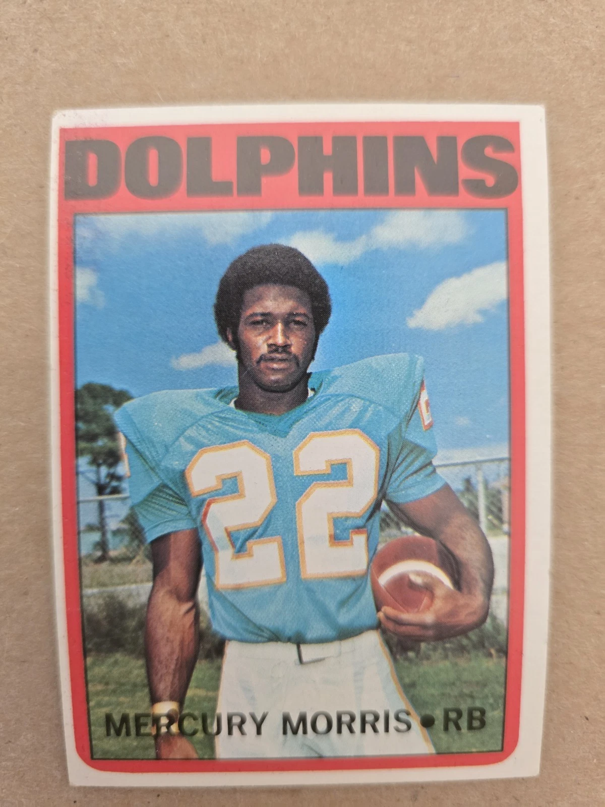 Mercury Morris trading card
