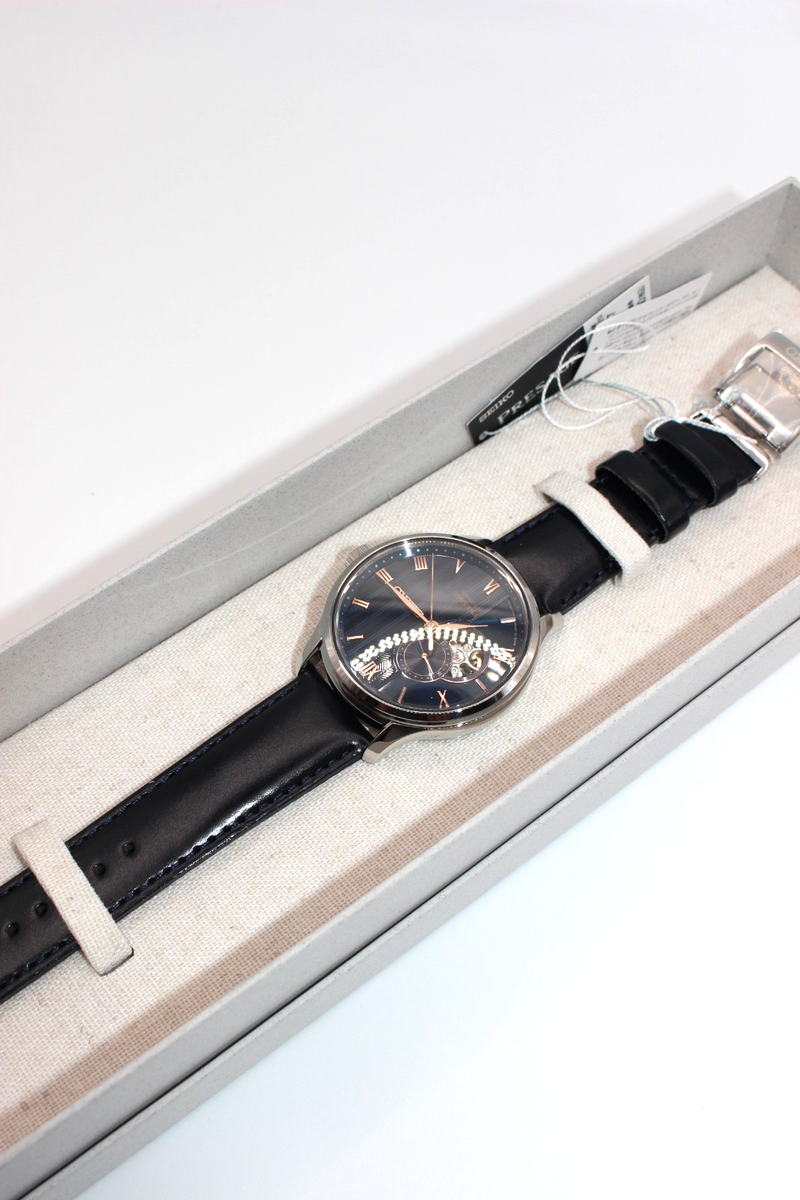 SEIKO PRESAGE SARY187 Blue Automatic See-through Back Men Watch