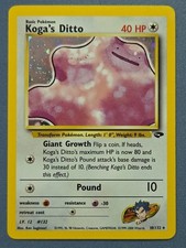 Pokémon TCG Gym Challenge Koga's Ditto 10/132 Holo on eBay