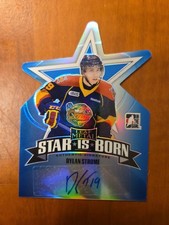 Dylan Strome 2015 Leaf Metal Star is Born Blue Auto #SIB-DS3 03/10 Erie Otters