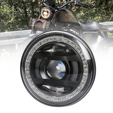 5.75" LED Sealed Beam Headlight Replacement with Hi/Lo Beam White DRL, Replac...