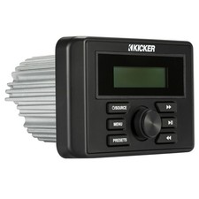 Kicker 46KMC3 Marine Audio Boat Guage Square Bluetooth Media Radio - RCA Outputs