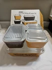 Vtg Pyrex Old Orchard 4 Piece Oven/ Refrigerator/Freezer Set  Complete W/box