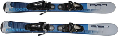 NEW Elan Maxx Blue Kids Skis 90cm Uflex with Size Adjustable EL 4.5 GW Bindings