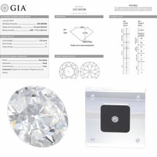 1.25CTW F I1 GIA Round Brilliant Cut Engagement Ring Loose Diamond 2201389288 3595.72 per carat