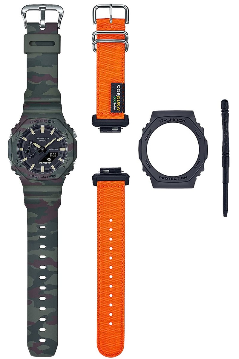 無*米様 everyone × CASIO GAE-2100EV-1AJR CASIO G-SHOCK GAE-2100WE-3AJR ADVENTURER CAMOUFLAGE Men's Watch