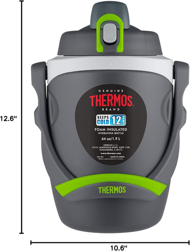 Thermoskanne 64 Unzen Schaum isolierte Trinkflasche, anthrazit - Bild 2 von 12