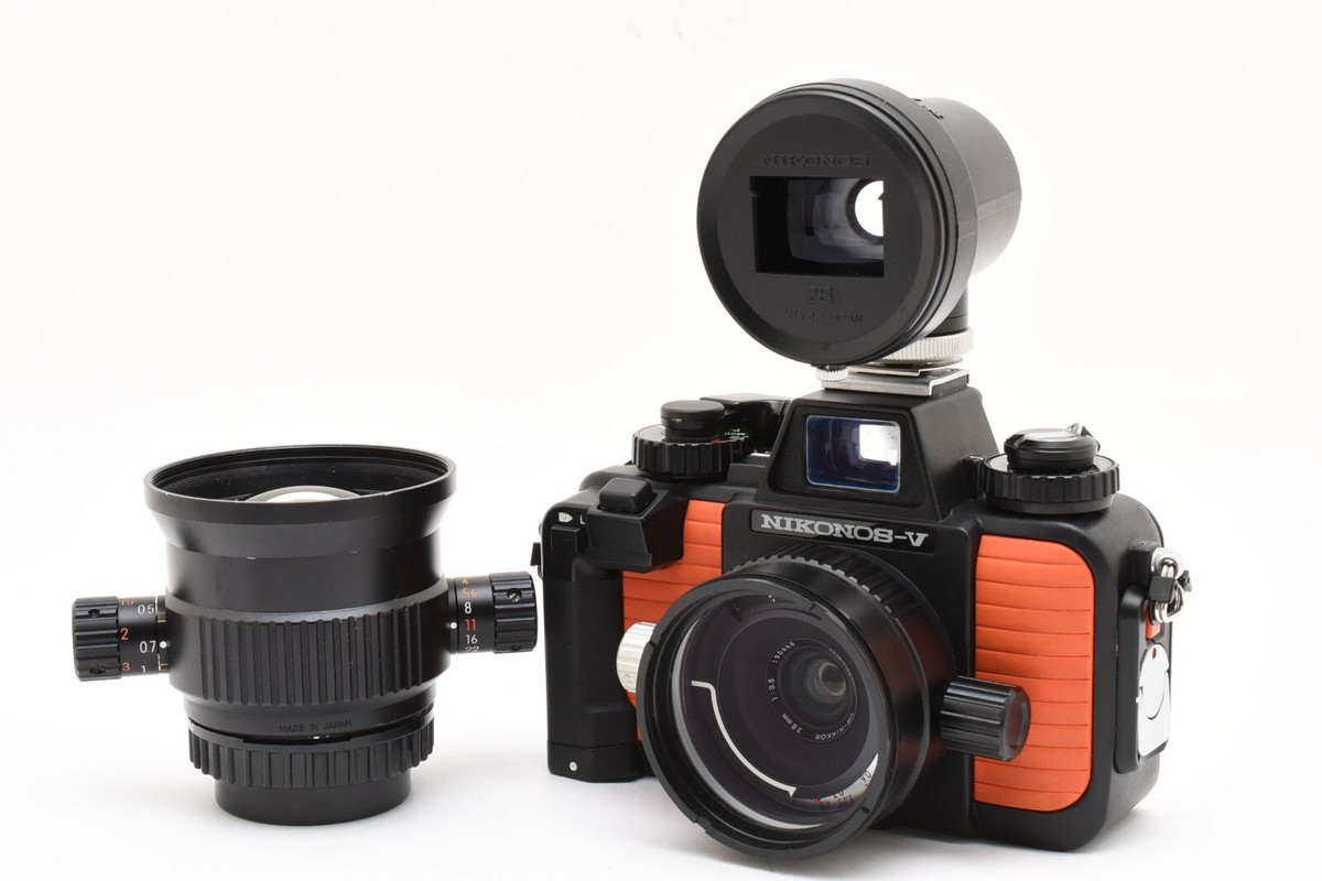 美品 Nikon NIKONOS-V UW-NIKKOR 28mm f3.5 N MINT w/Lens finder】Nikon Nikonos V UW Nikkor 28mm f3.5 20mm f2
