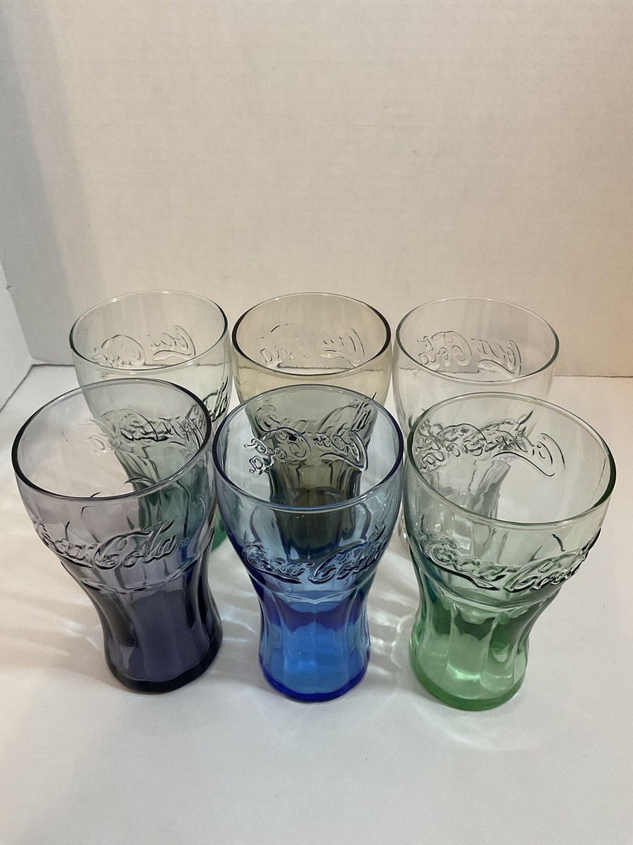 Multicolored COCA-COLA-6 Tumbler/Drinking Glass Set (Qty.6) Coca Cola  Glasses | eBay
