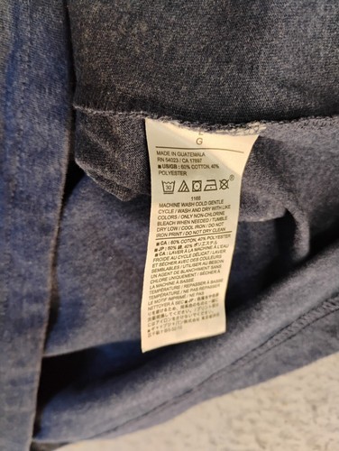 Banana Republic Mens Shirt Large Blue Short Sleeve Crew Neck Graphic USA - Picture 6 of 9