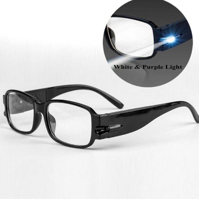 Multi Strength Reading Glasses Eyeglass Spectacle Diopter Magnifier LED