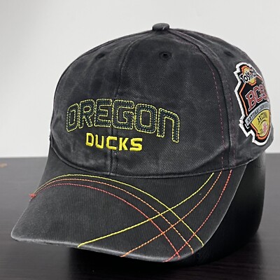 Oregon Ducks Hat Cap 2011 BCS National Championship Charcoal Gray Adjustable