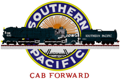 SOUTHERN PACIFIC CABFORW LOGO # 1429 JB, Front logo # 170-1-A by JELSMA GRAPHICS