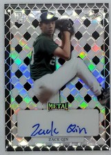 2022 LEAF METAL PERFECT GAME NATIONAL SHOWCASE ZACK QIN 2/5 BLACK AUTO