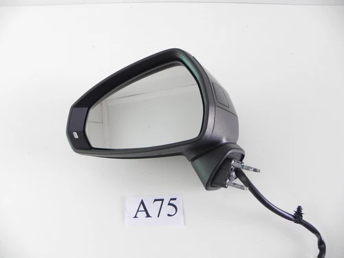 2019 AUDI S3 FRONT LEFT DRIVER SIDE DOOR REAR VIEW MIRROR BLACK OEM 502 +++ #A75