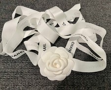 Authentic Chanel Ribbon 112" inches with Camellia Flower