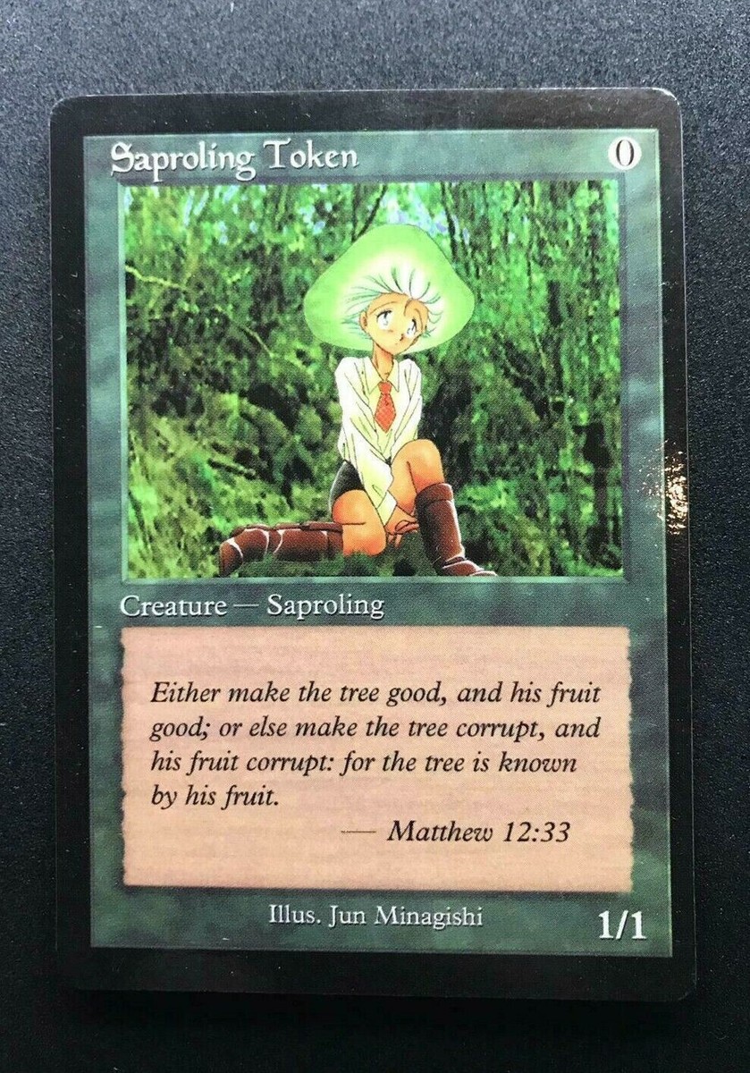 MAGIC MTG SAPROLING TOKEN CARD COLLECTOR EDITION JUN MINAGISHI