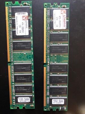 Barrette Mémoire Kingston 1 Go DDR1 PC3200 - Pour PC De Bureau - Occasion Testée