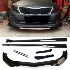  Front Bumper Lip 86" Side Skirt Rear Bumper Lip Black White