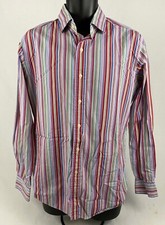 Mens Polo Ralph Lauren Regent Custom Fit LS Button Up Shirt Sz L Striped