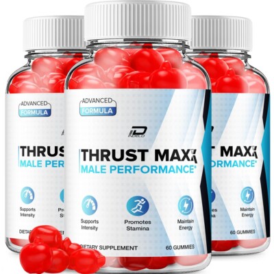 (3 Pack) Thrust Maxx Gummies for Men   ThrustMaxx Male Gummy All-Natural Reviews