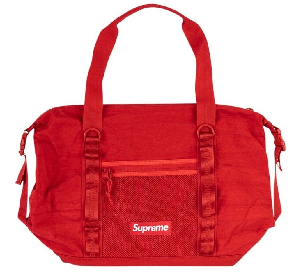 Boîte fourre tout zippée rouge FW20 logo