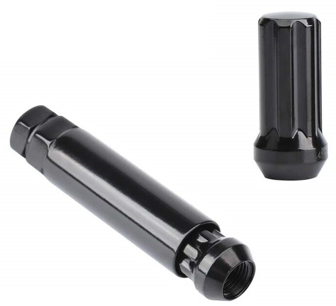 Tuercas estriadas negras Dodge Ram 1500 20 piezas 9/16 para Durango Dakota Raider + llave Foto 2 de 4