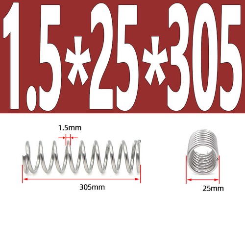 305mm Long Compression Spring 3mm - 50mm Diameter,Pressure / coiled springs - Picture 51 of 54