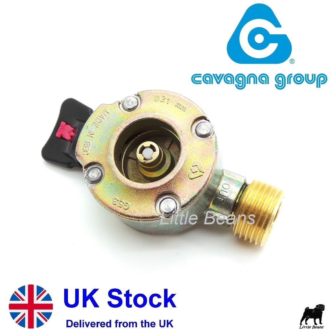 21mm Clipon Gas Bottle Adaptor to Butane Pigtail 109 Male Outlet Calor