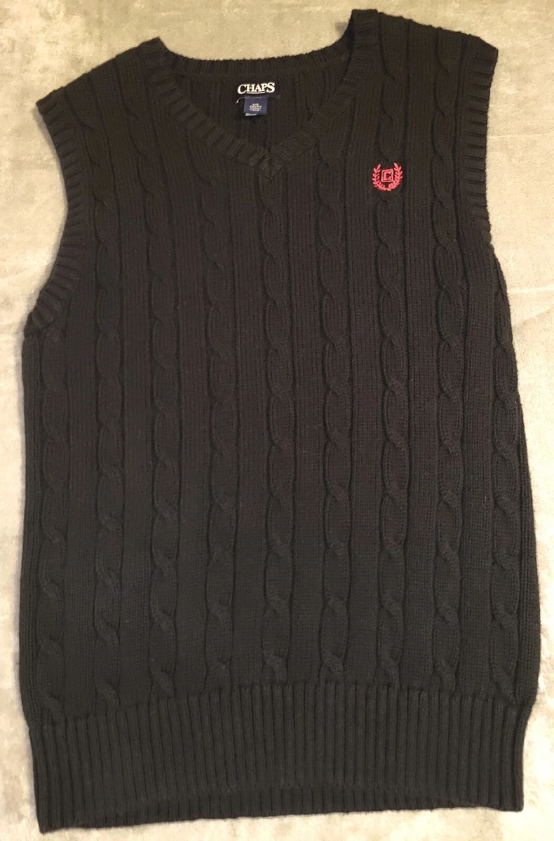 Chaps sweater best sale vest