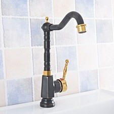 Gold Black Oil Rubbed Brass Kitchen Faucet Bathroom Sink Mixer Tap 2sf798