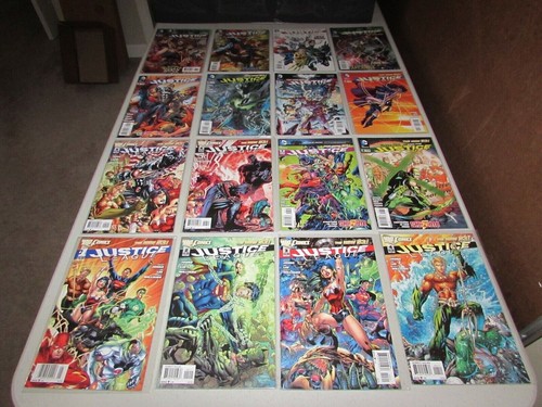 JUSTICE LEAGUE (2011) #1-52 COMPLETE SET LOT FULL RUN DC NEW 52 JIM LEE JOHNS 12 - Picture 2 of 4