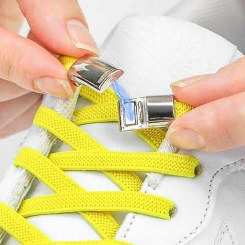 Shoelace Buckle Magnetic No Tie Lock , Convenient Shoe Buckle Khaki 4Pairs - Picture 5 of 6