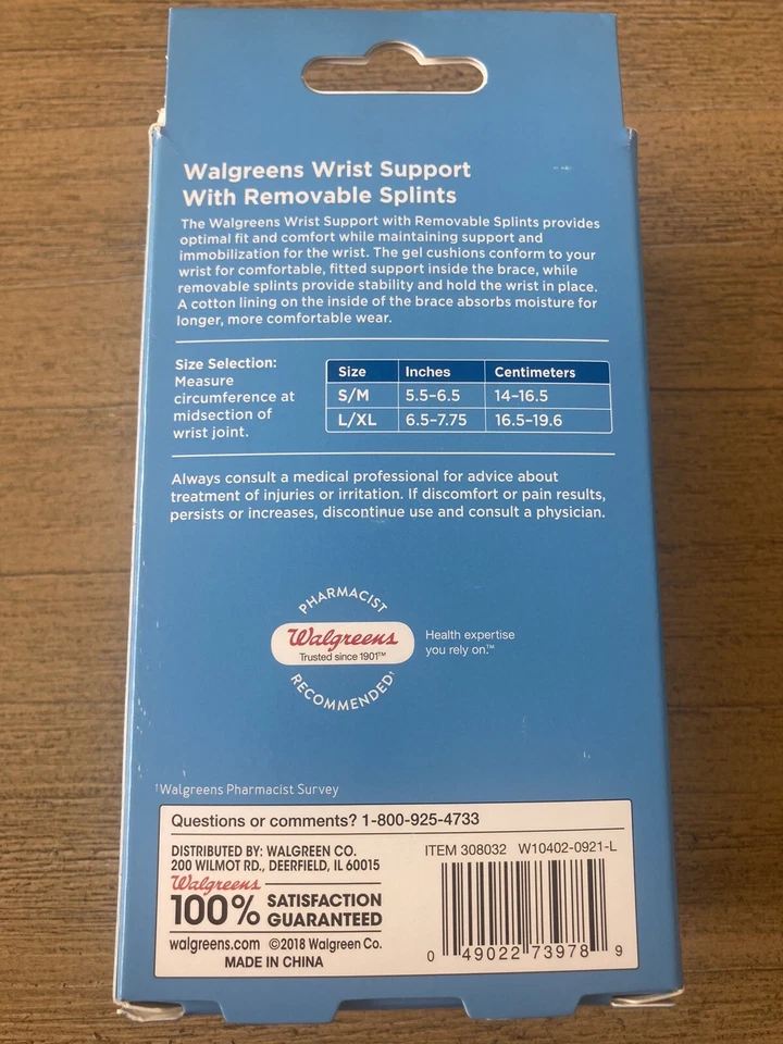 NUEVO Soporte Muñeca Férulas Extraíbles, Soporte Avanzado Anti Microbiano Ajustable Foto 4 de 4