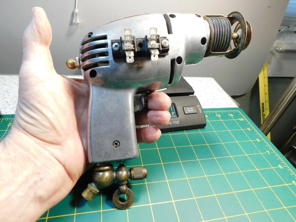 De colección Futurista CosPlay Arma Furia Taladro Eléctrico Steampunk Pistola Espacial Convertidor Foto 2 de 4
