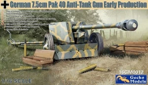 Modèles de Gecko 16GM0012 1/16 Allemand 7.5cm Pak 40 Gun antichar (première production)