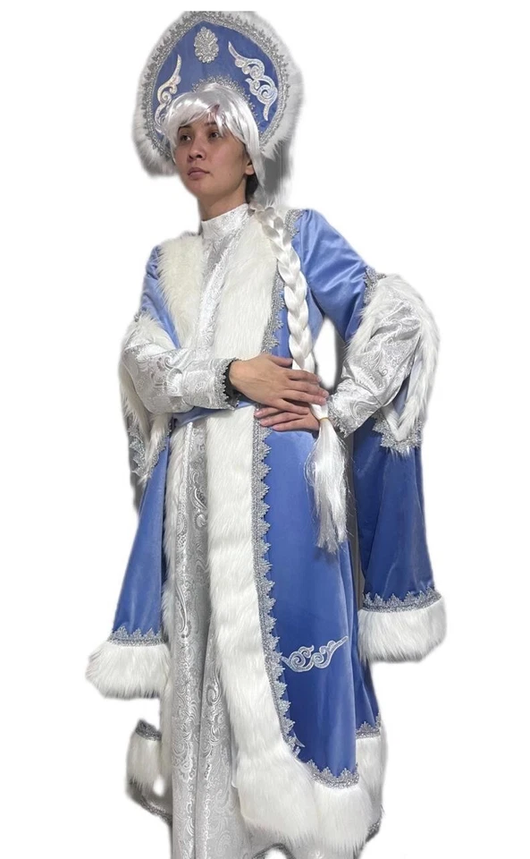 Traje de disfraz de la doncella de nieve Снегоручка супер качество Новый год talla M/L Foto 3 de 4