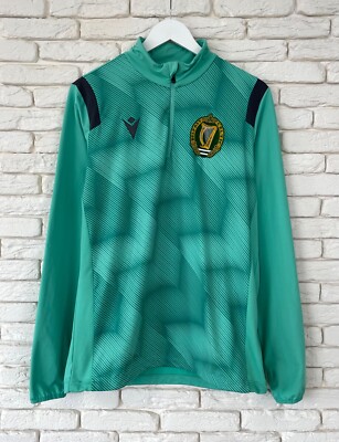 Belfast Celtic FC Ireland Macron Football Team Jacket Top Men's Size M