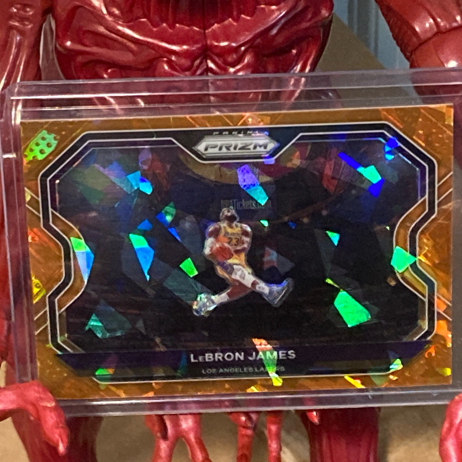 📈2020-21 Prizm🔥Lebron James🔥Orange Cracked Ice🔥Kobe Tribute Dunk🔥Lakers🔥