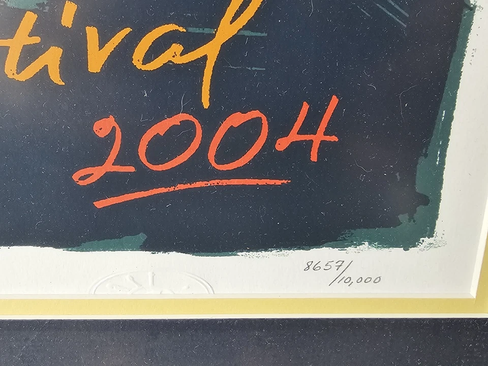Póster del Festival de Jazz de Nueva Orleans Harry Connick Jr 2004 edición limitada/10.000 Foto 3 de 4