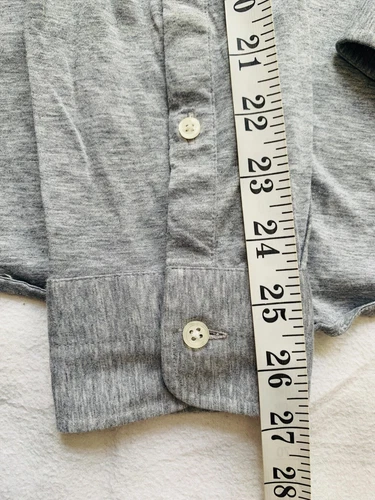 Reiss Shirt Florence Men Medium Size Men's Sleeve Long Dress Casual Marl Stretch - Picture 10 of 11