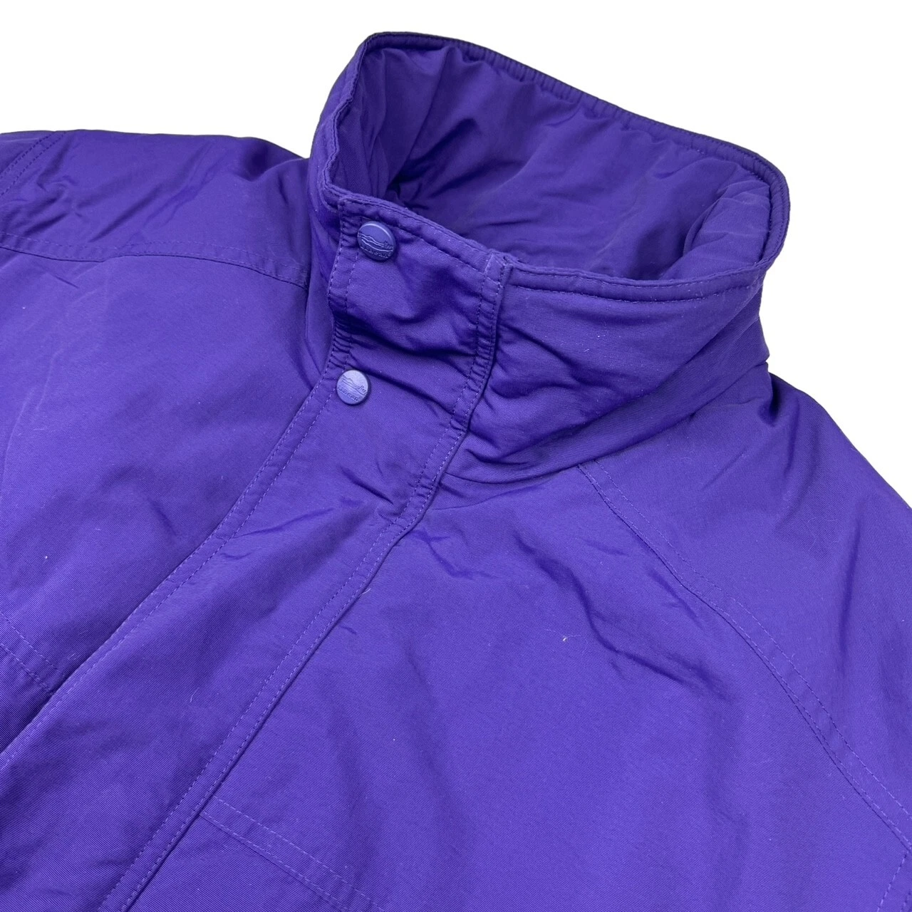 L.L. Bean Mens Nylon Insulated Puffer Jacket Purple + LARGE