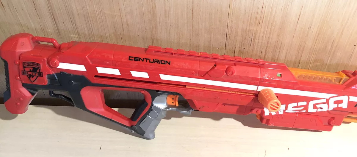 Nerf Centurion Mega Toy Blaster Red sniper battle rifle RARE - RETIRED